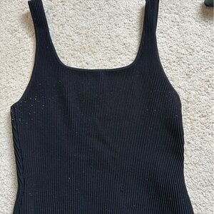 Black Babaton Sculpt knit tank